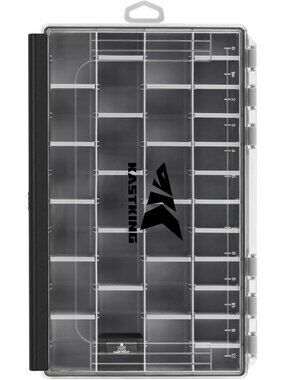 Waterproof Fishing Tackle Box, 3700 Size, Durable Storage Organizer, Black
